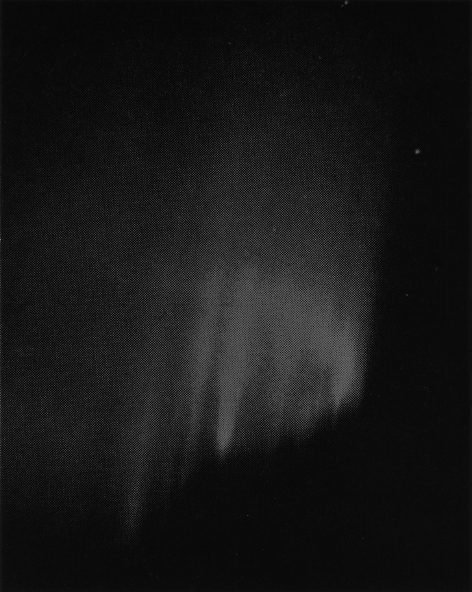 <b>aurora borealis 2</b>, 2018, gelatin silver print, 9 x 7 in