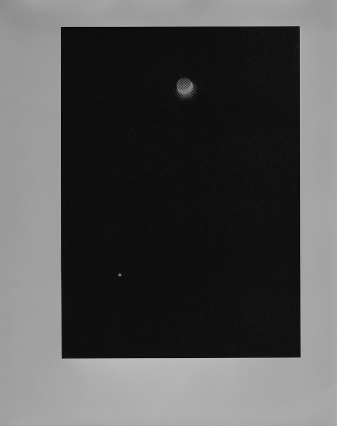 <b>moon and venus</b>, 2017, gelatin silver print, 10 x 8 in