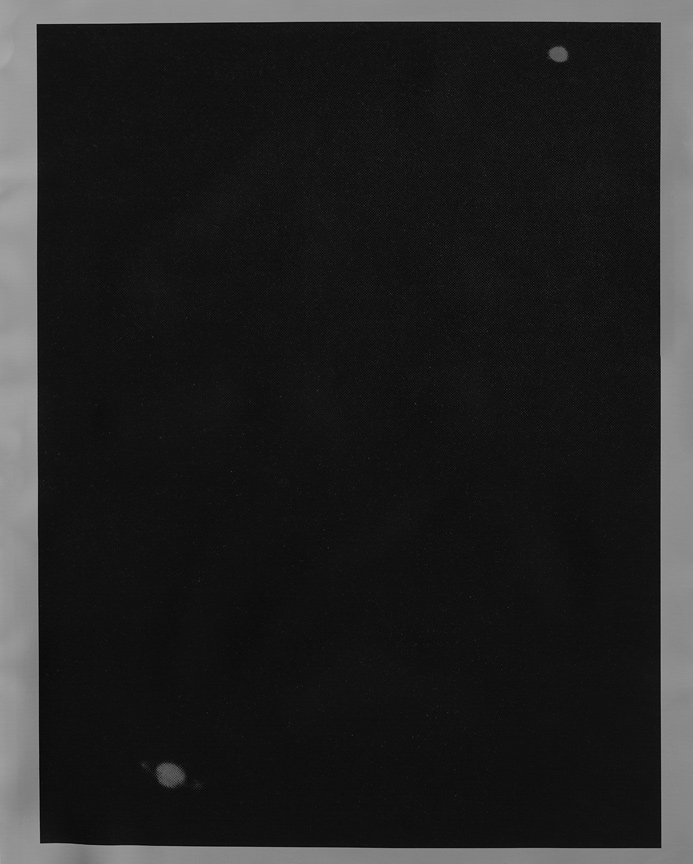 <b>saturn and mars</b>, 2017, gelatin silver print, 14 x 11 in