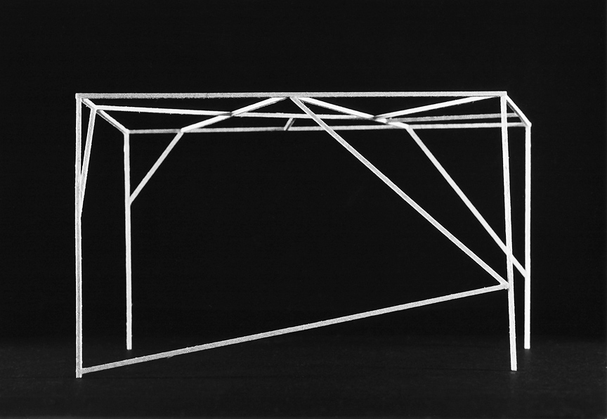 <b>Scaffold 1</b>, 2013, gelatin silver print, 6.5 x 8 inches